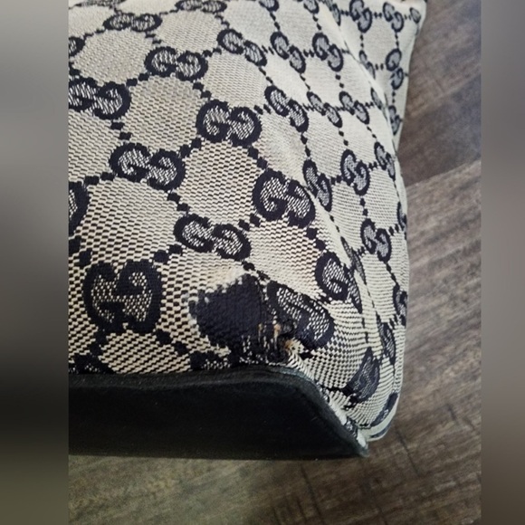 GUCCI Black and Tan Tote Bag - Picture 9 of 11